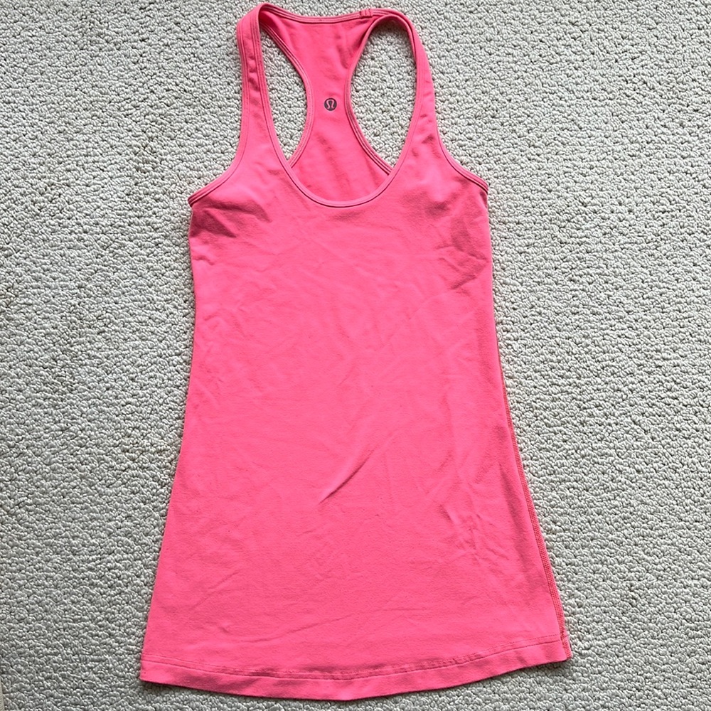 Lululemon Pink Cool Racer Back Size 4